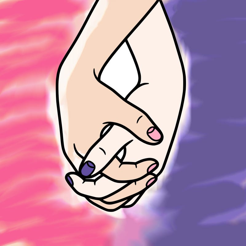 hands in shape of heart