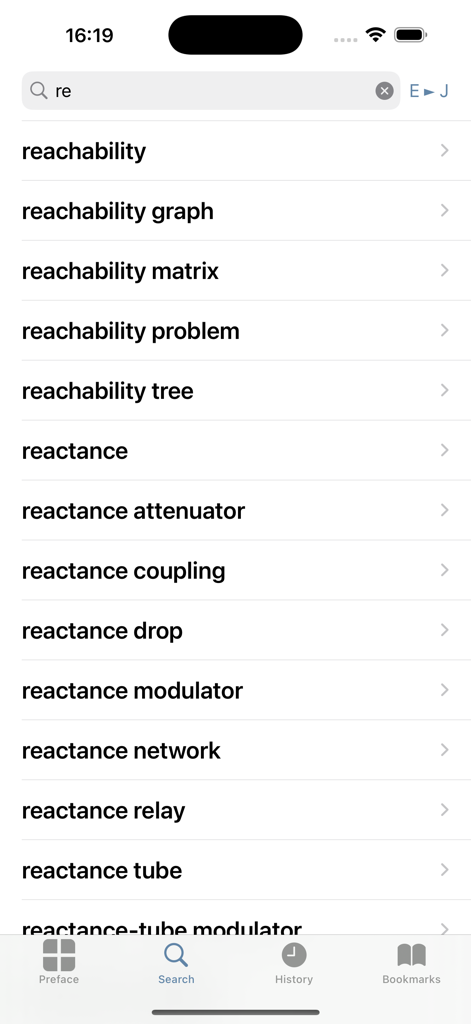 IT and Computer Dict (Jpn-Eng) - 日本語・英語辞書アプリで技術IT用語が表示されている検索結果ページ