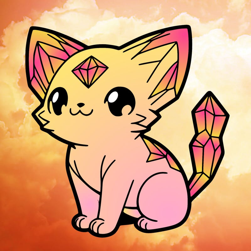 crystal kitten