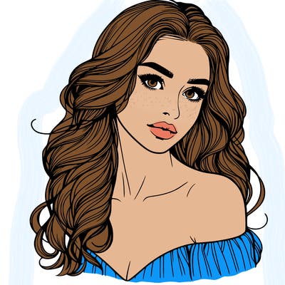 beautiful realistic girl