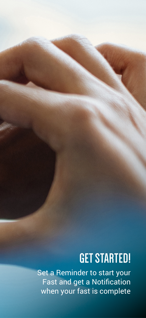 FastHabit Intermittent Fasting - A screen from the FastHabit app explaining how to set fasting reminders and notifications