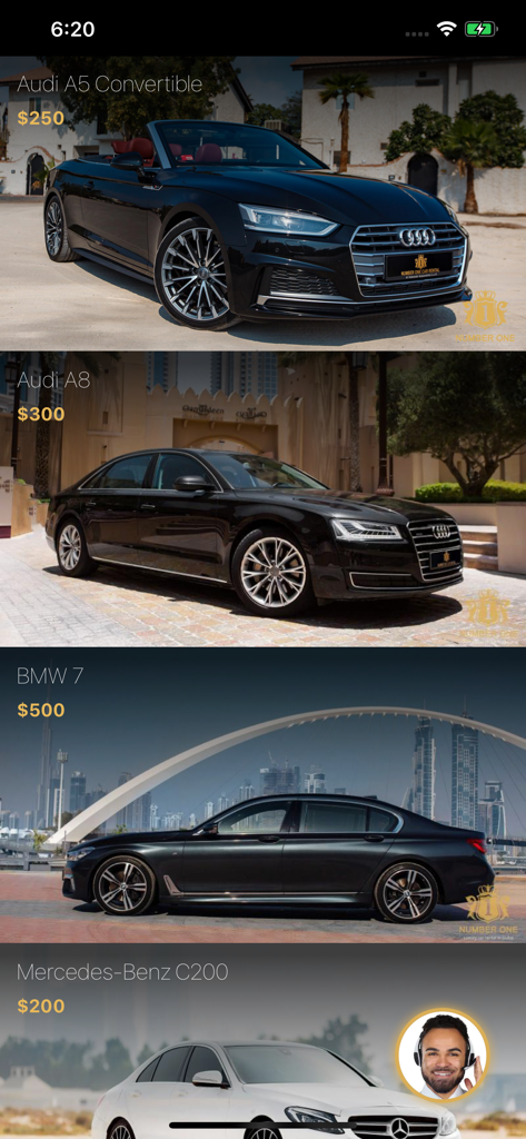 Elenchi di noleggio auto di lusso a Dubai con modelli Audi BMW e Mercedes con prezzi