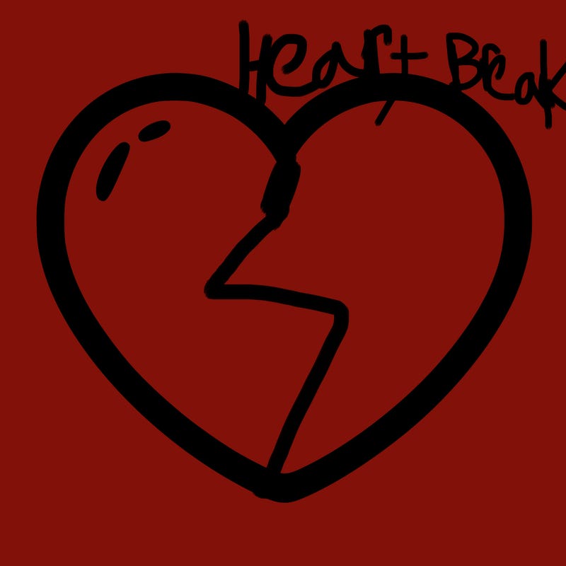 a blank heart
