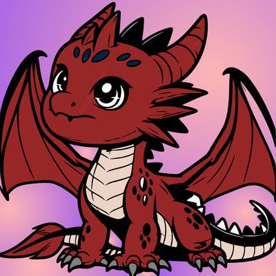 fierce baby night dragon