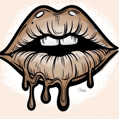 lips that look realistic and drip