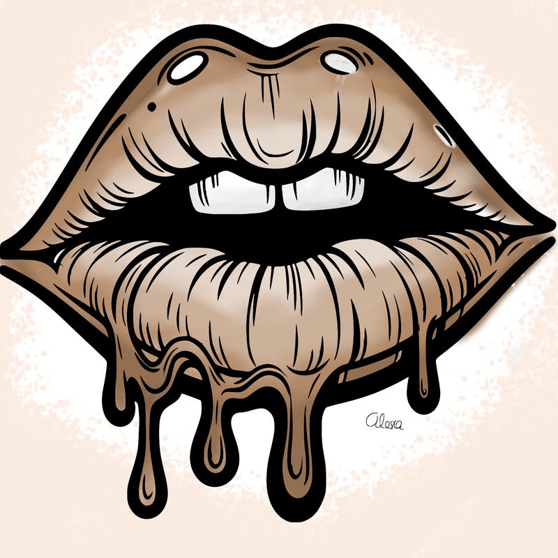 lips that look realistic and drip
