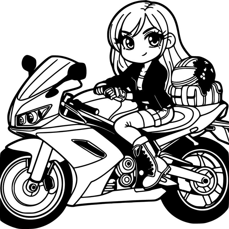 motorcycle girl