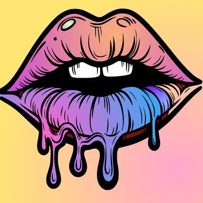 lips that look realistic and drip