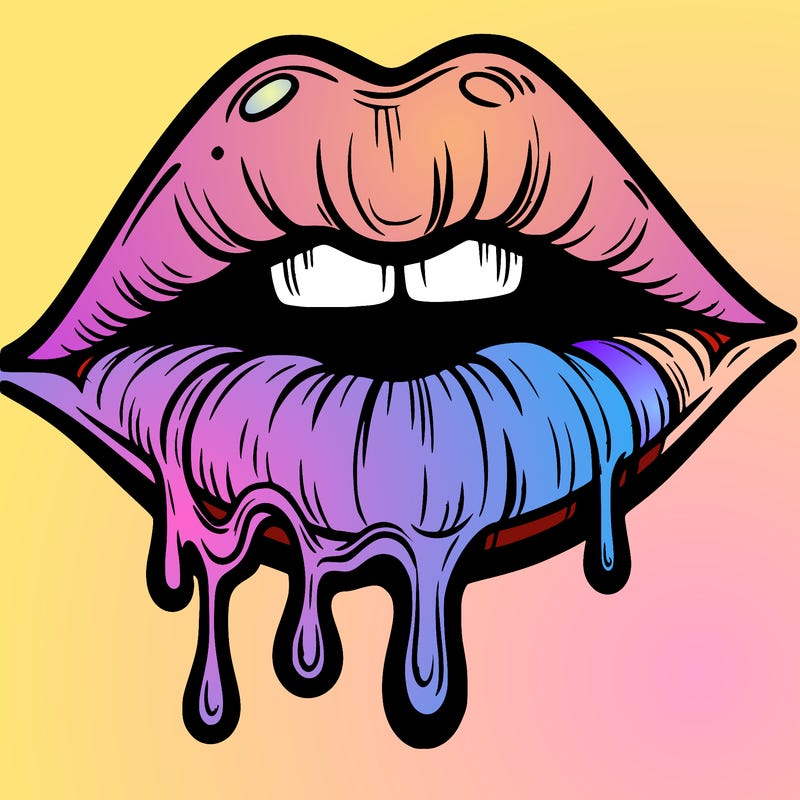 lips that look realistic and drip