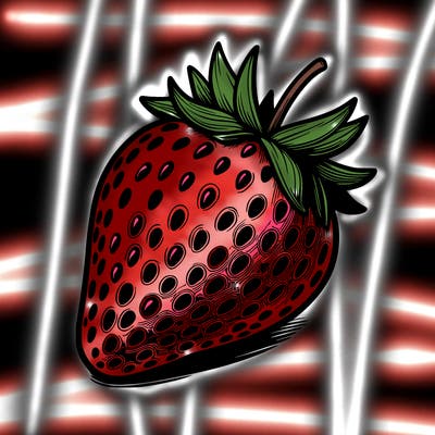 realstic strawberry
