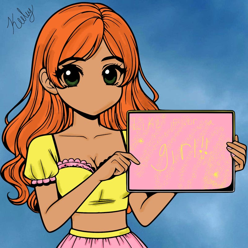 realistic pretty girl holding blank sign