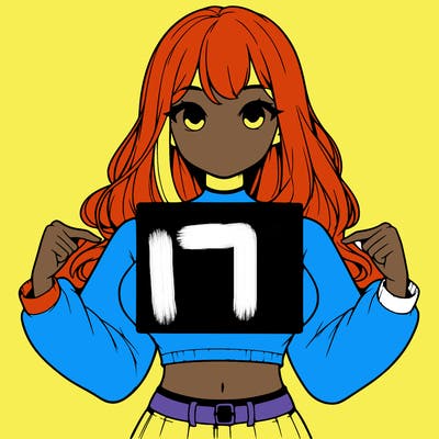 girl holding a blank sign in a long sleeve crop top