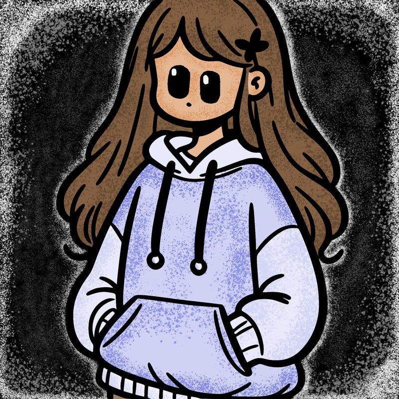 girl in sweatshirt