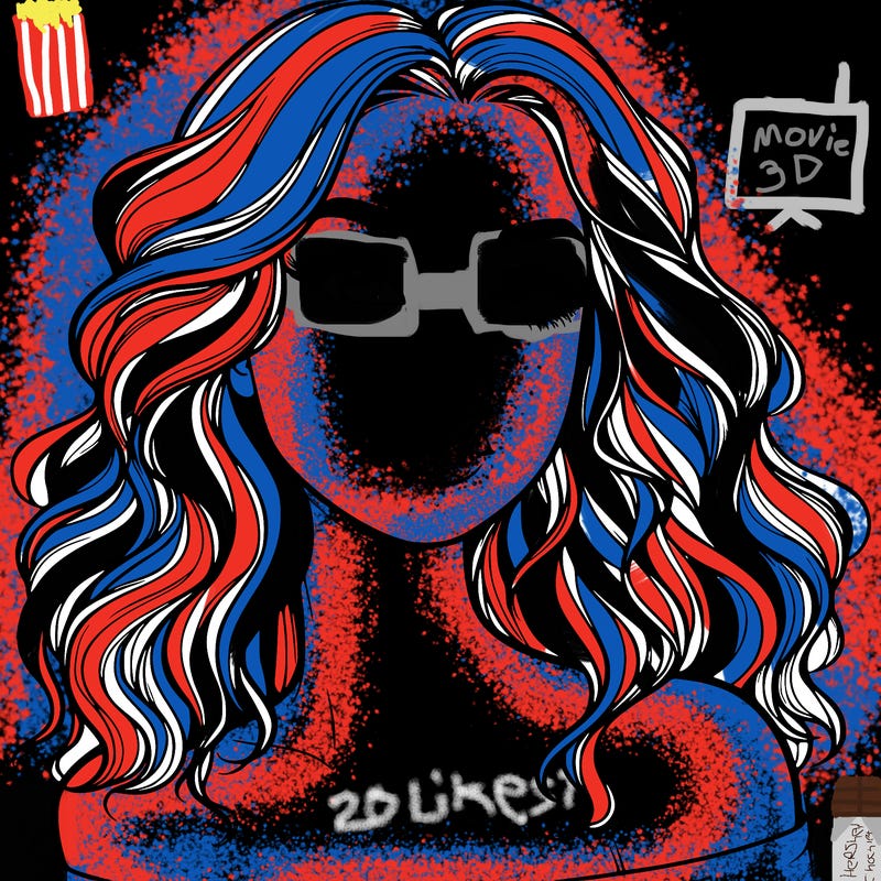 realistic girl with wavy hair and lips