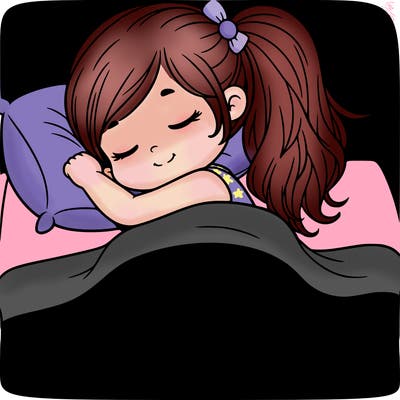 little girl sleeping