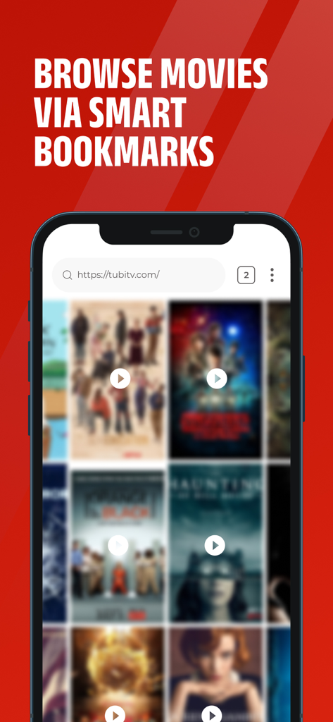 Cineby – Movies & TV Browser - Cineby app interface showing movie browsing with smart bookmarks on a mobile device.