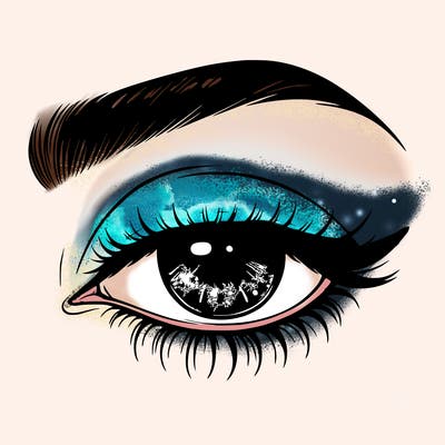 eye closed realistic