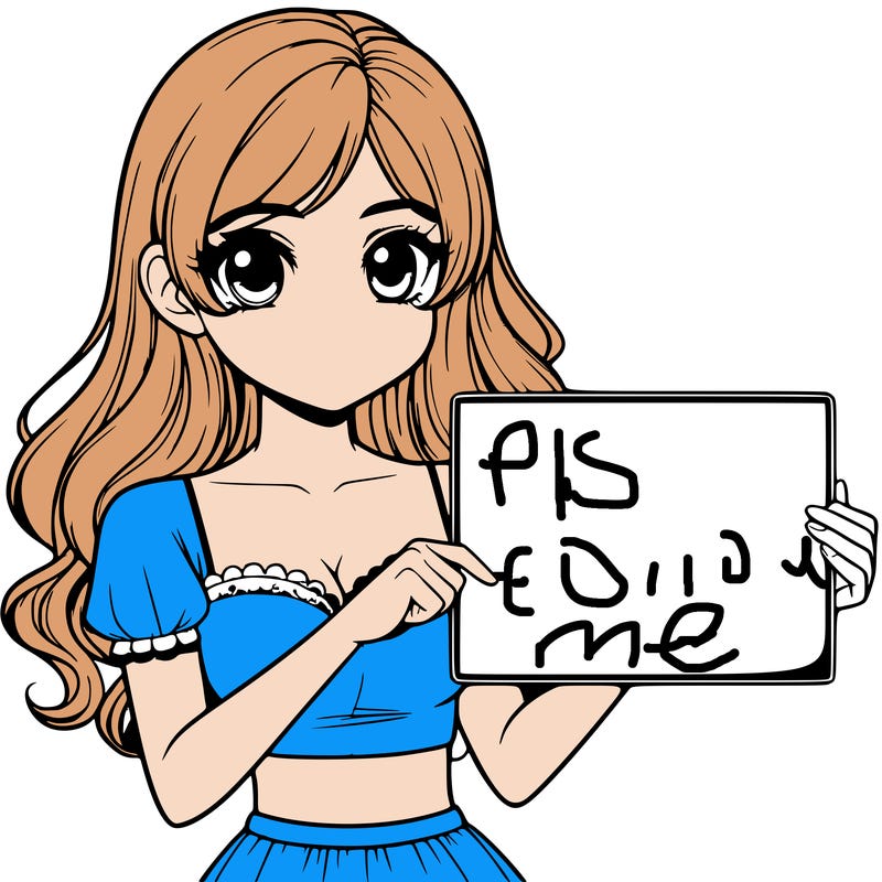 realistic pretty girl holding blank sign