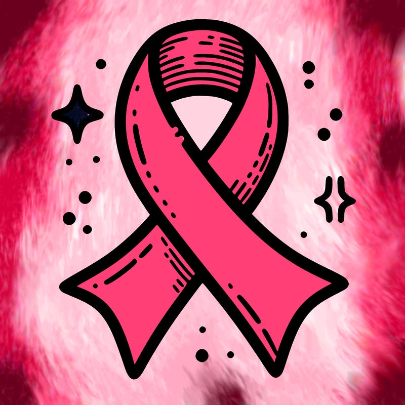 ribbon symbol of national breast cancer awareness month