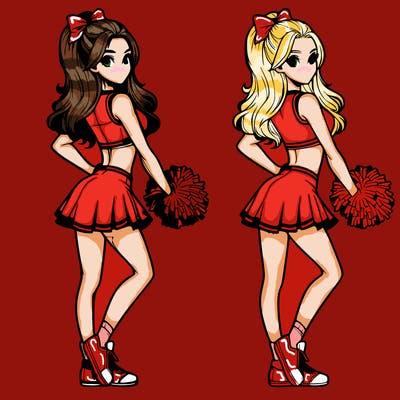 realistic cheerleader