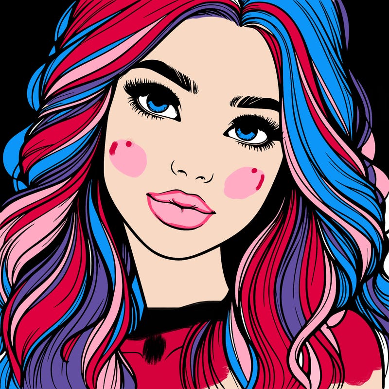 beautiful realistic girl