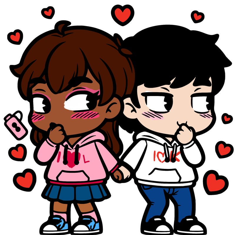 two friends that secretly have a crush on each