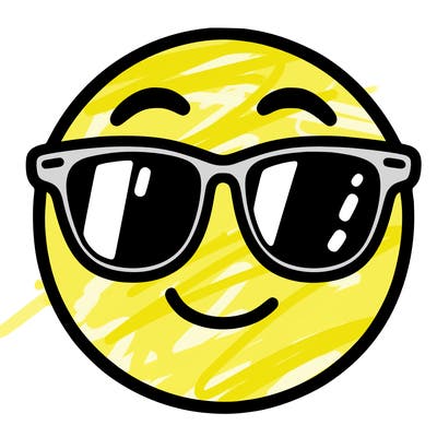 emoji with sunglasses