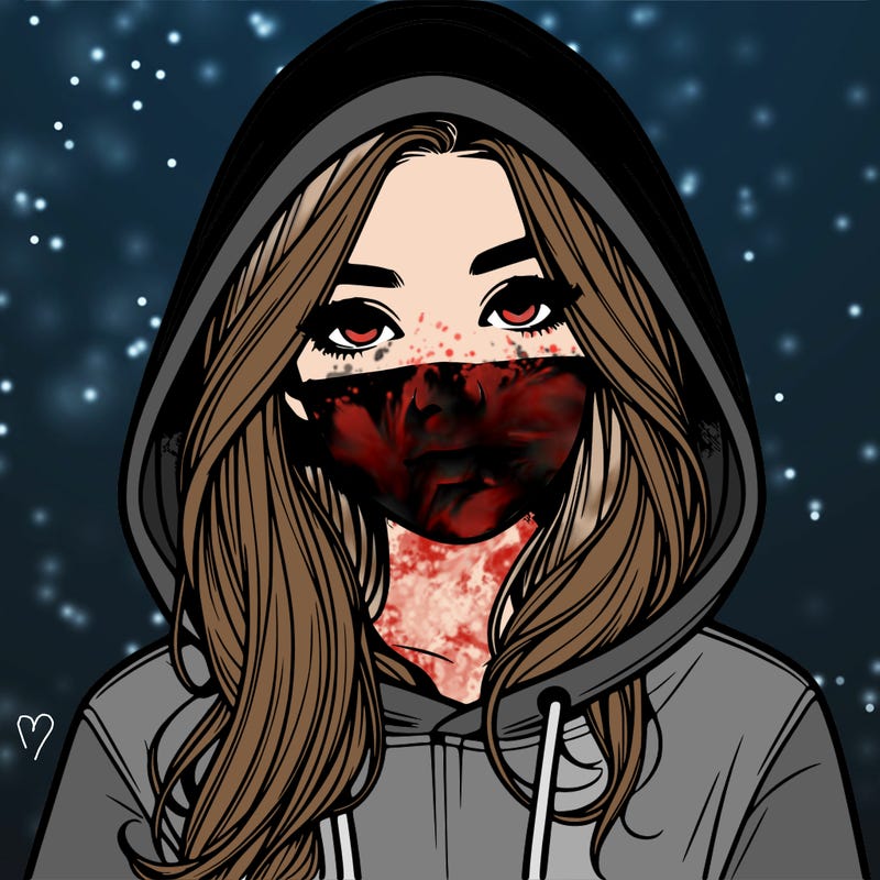 realistic girl with a hoodie