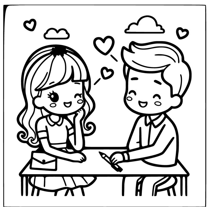 girl and boy dating