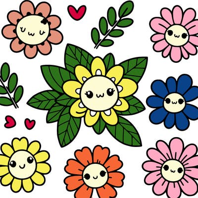 cute flower patterns
