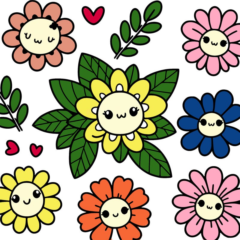 cute flower patterns
