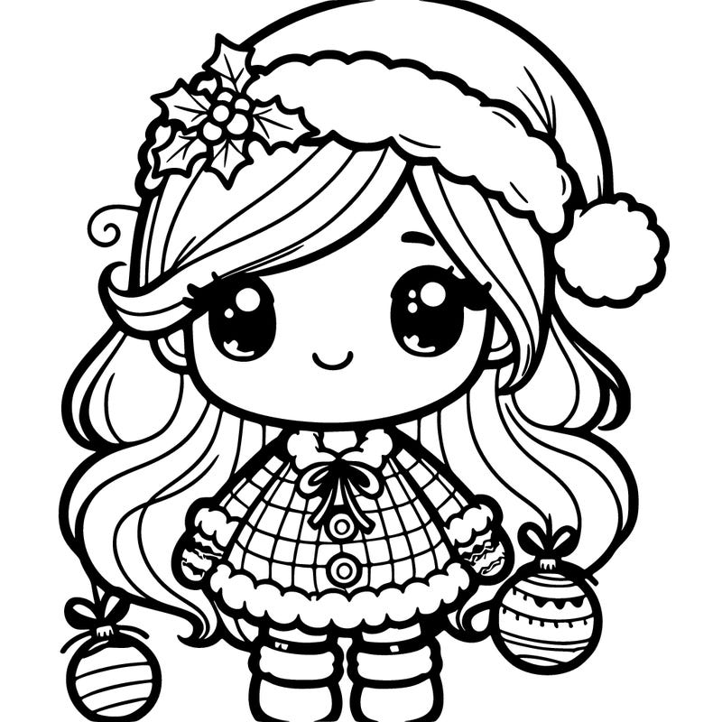 cute christmas girl