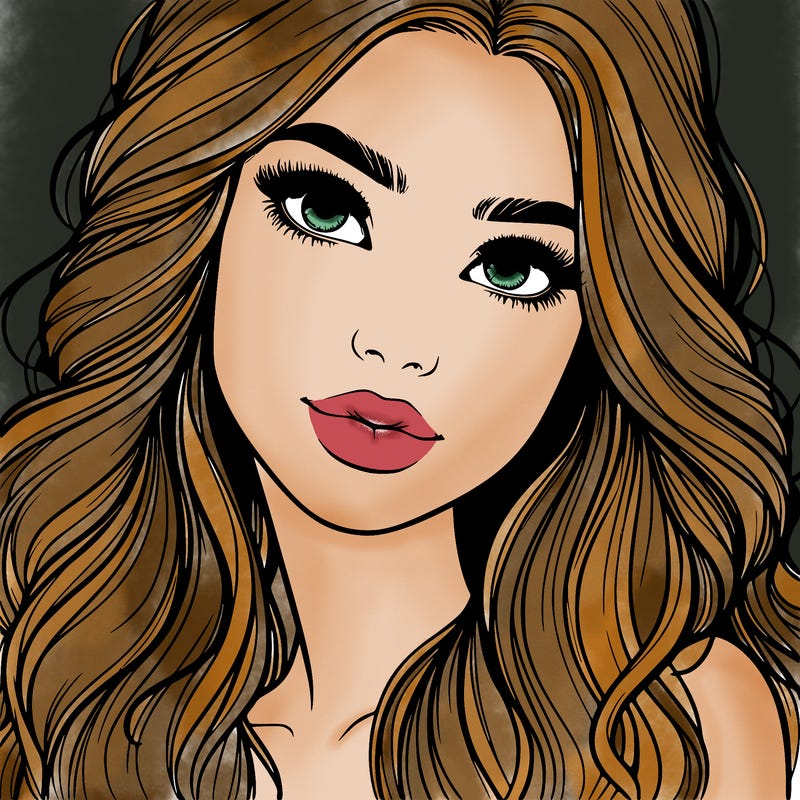 beautiful realistic girl