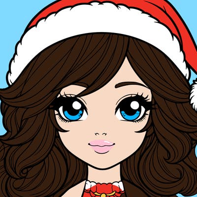 realistic christmas girl