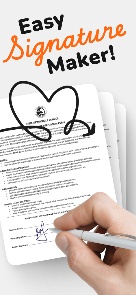 Mano firmando un documento digital en un dispositivo móvil usando un lápiz óptico