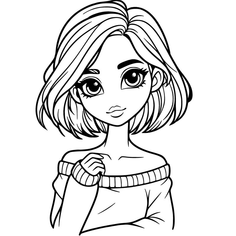 beautiful girl with no hair