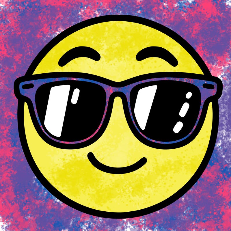 emoji with sunglasses