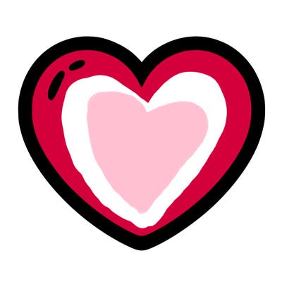a blank heart