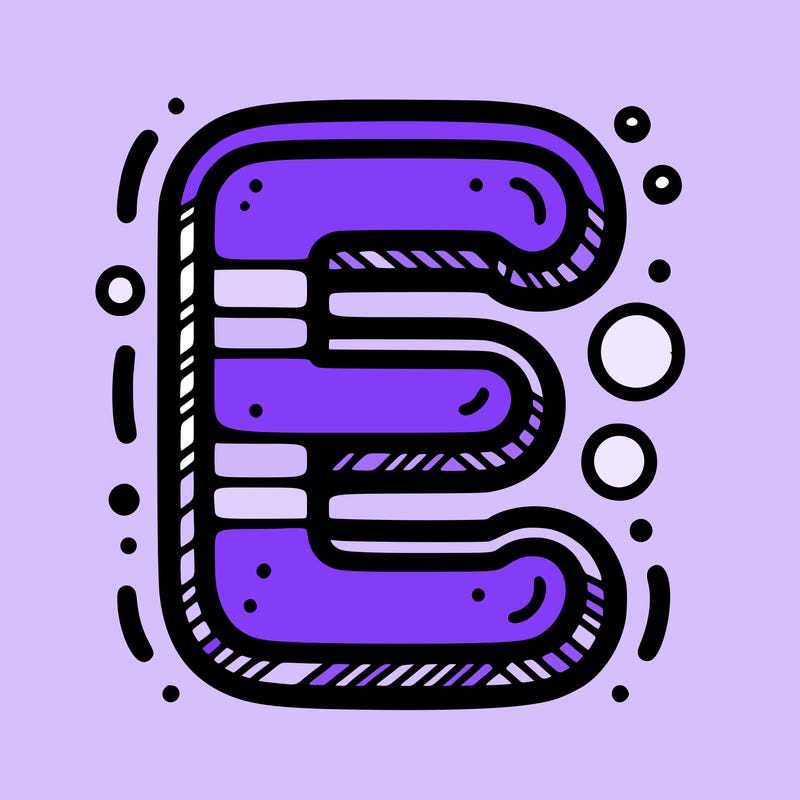 letter e