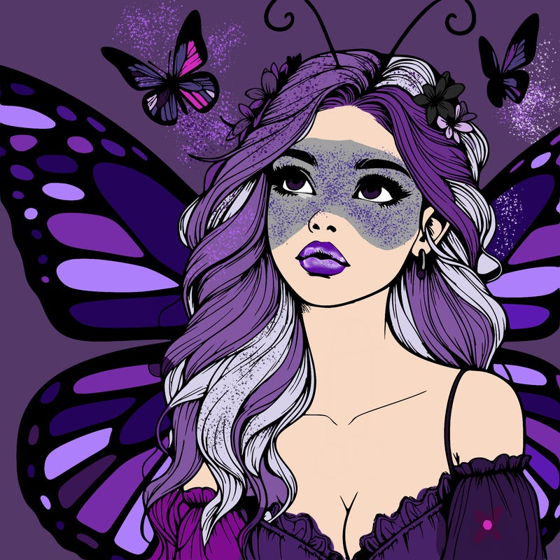 butterfly fairy realistic girl