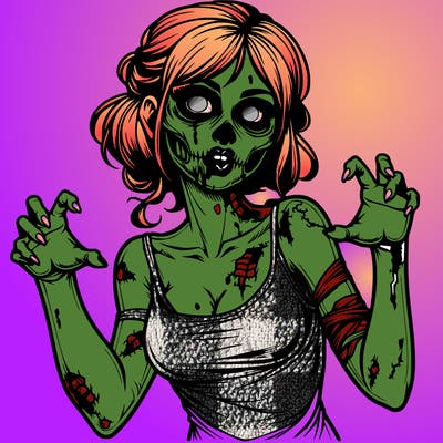 realistic zombie girl