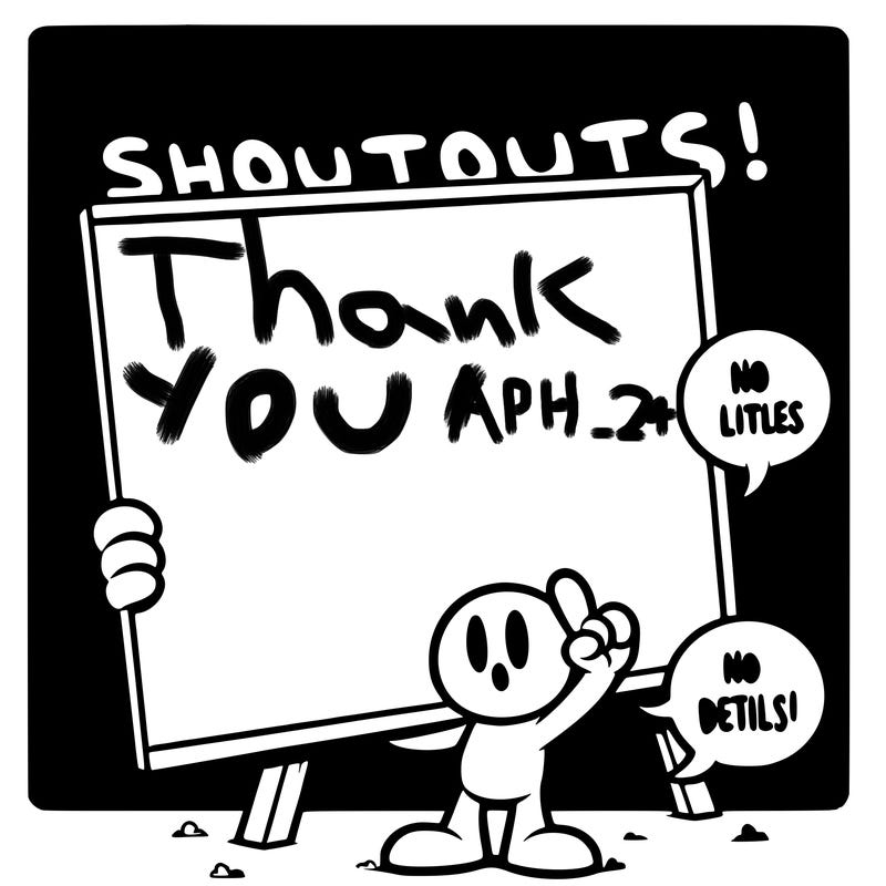 blank canvas that says above it shoutouts