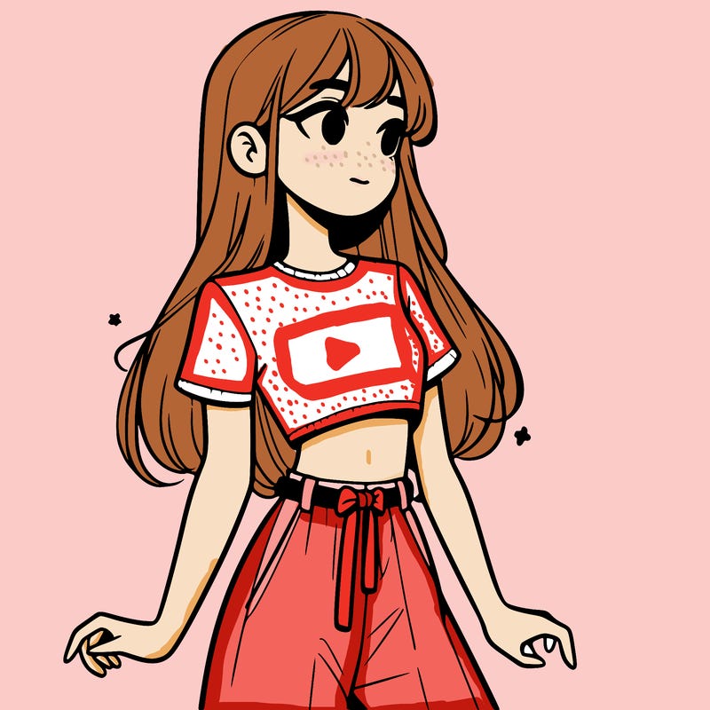 girl in a cute crop top