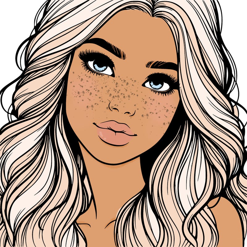 beautiful realistic girl