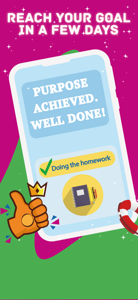 Tigrow! by Kid Security - Tigrowアプリのインターフェース。子供が宿題のタスクを成功裏に完了し、目標を達成した様子が表示されています。