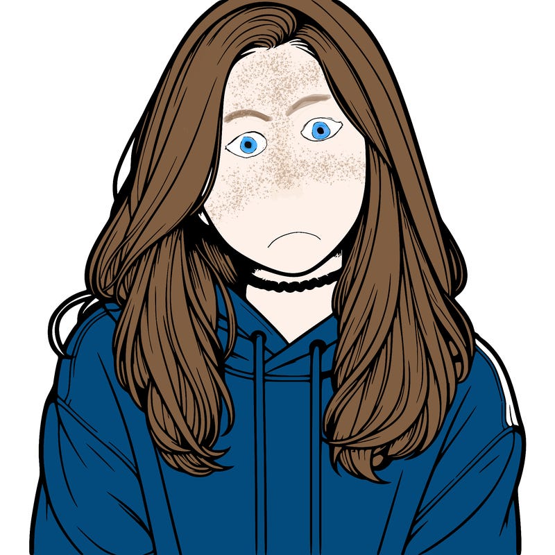realistic  girl wearing a hoodie
