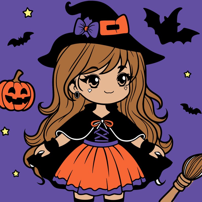 halloween girl in a costume