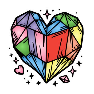 crystal heart