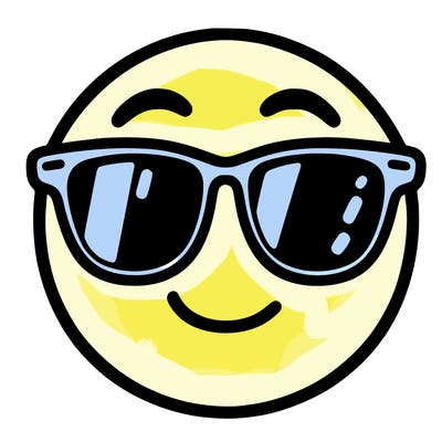 emoji with sunglasses