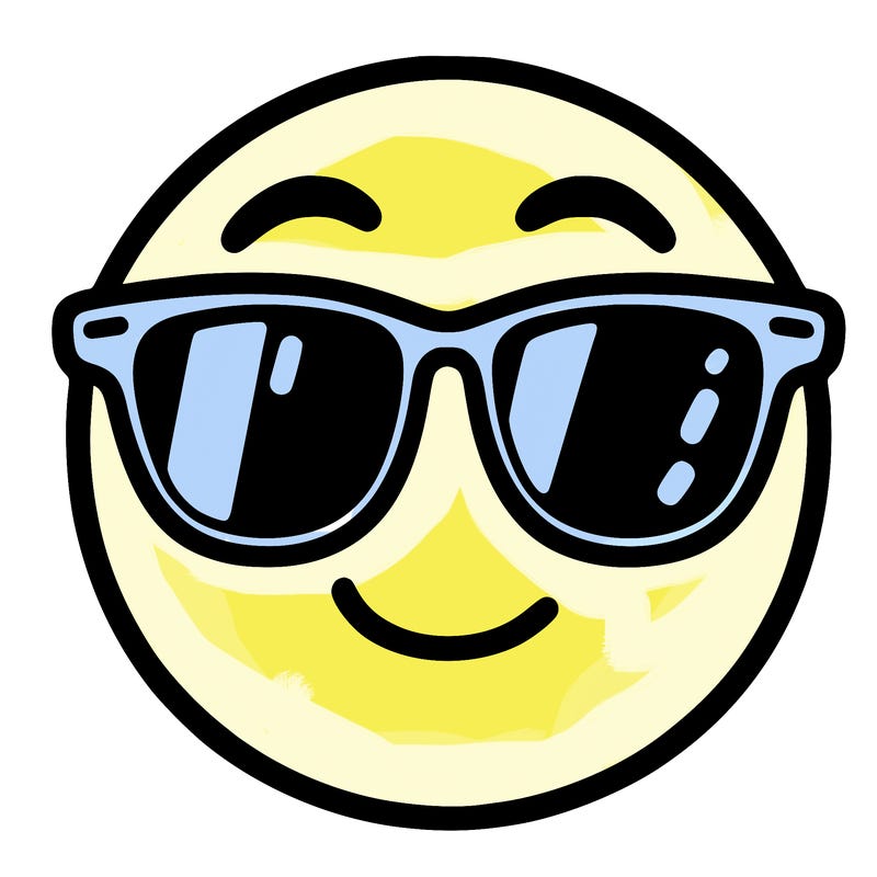 emoji with sunglasses